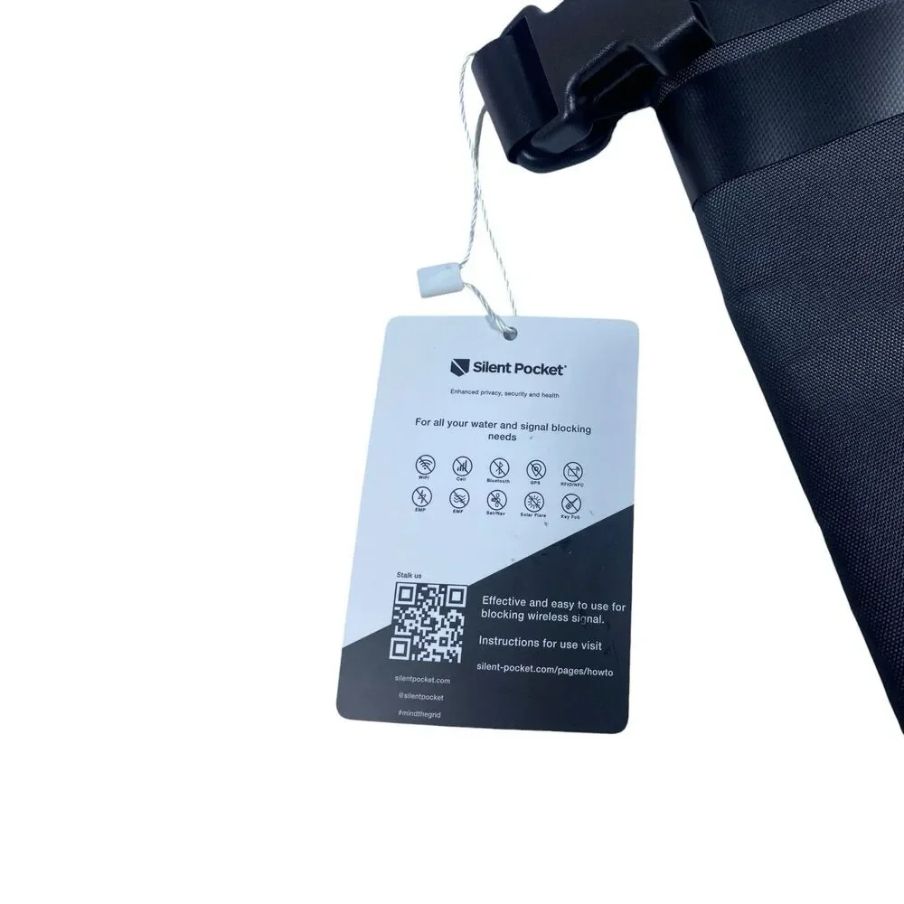 NEW Silent Pocket SLNT Waterproof 2.5 Liter Faraday Dry Bag Military-Grade Nylon
